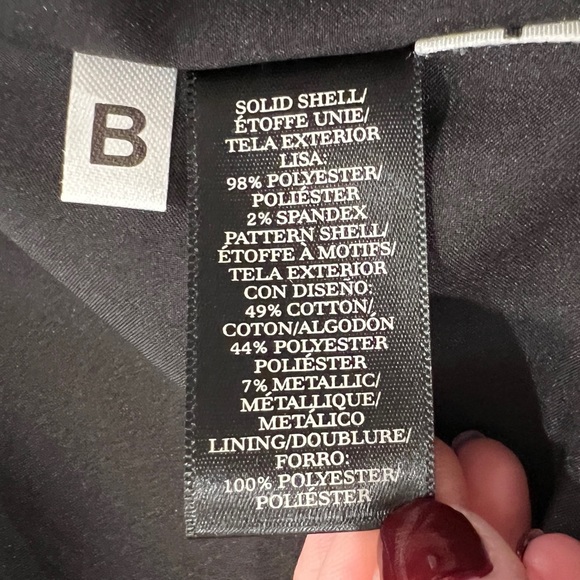 Anne Taylor color block dress, black with stylized leopard print. Size 12 EUC - Picture 6 of 13